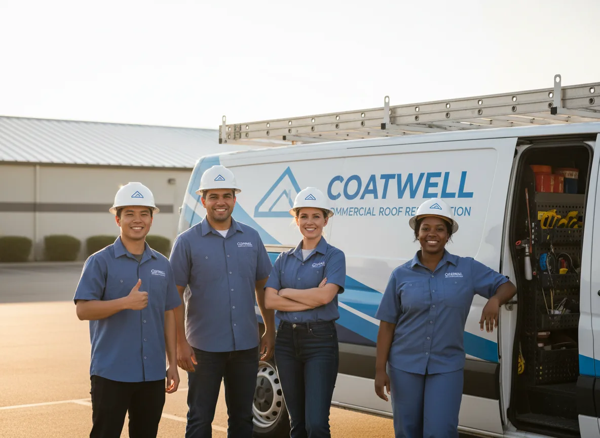 Commercial roof coating company in Crescent, OK